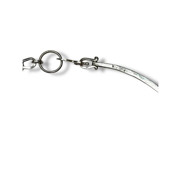 Hemmerson Brown Navajo Sterling Silver 14k Necklace Turquoise Tigers Eye 18" - Picture 11 of 13